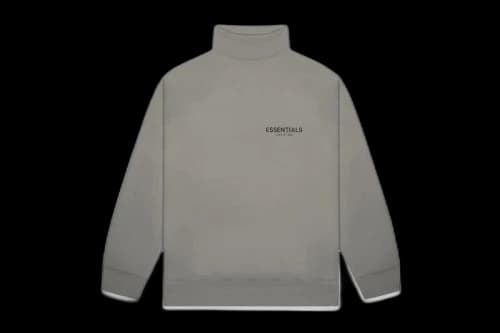 Fear of God Essentials Pull-Over Mockneck Sweatshirt Cement