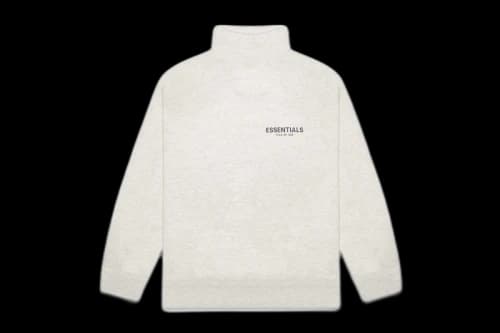 Fear of God Essentials Pull-Over Mockneck Sweatshirt Oatmeal/Oatmeal Heather/Light Heather Oatmeal