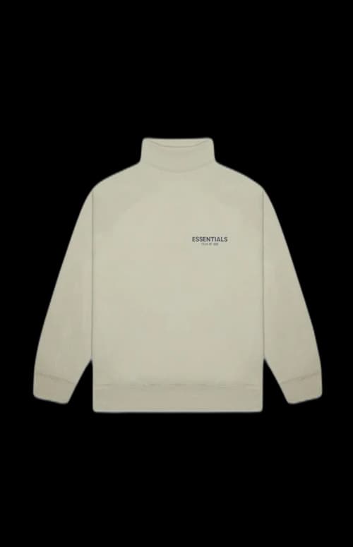 Fear of God Essentials Pull-over Mockneck Sweatshirt Moss