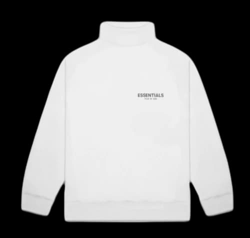 Fear of God Essentials Pull-over Mockneck Sweatshirt White