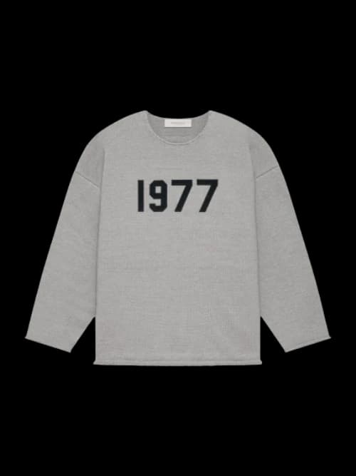 Fear of God Essentials Raw Edge Sweater Dark Oatmeal