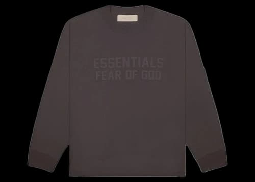 Fear of God Essentials Relaxed Crewneck (SS23) Off Black