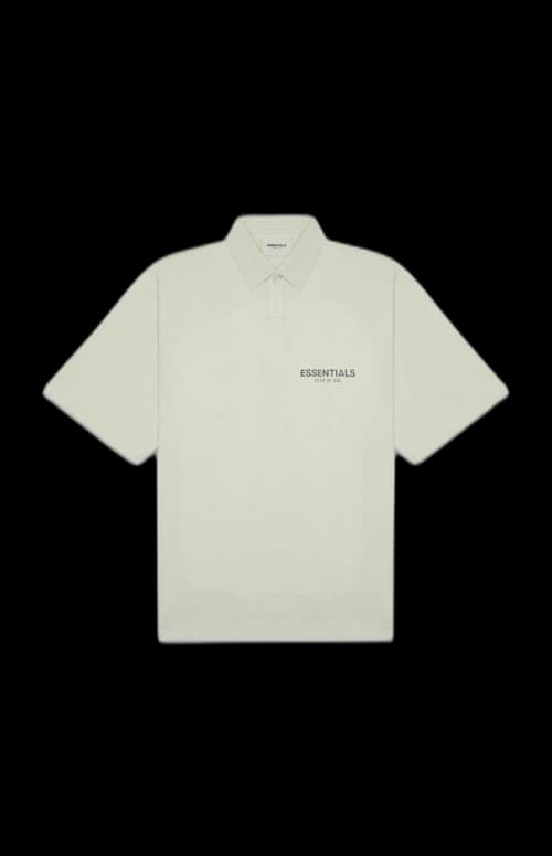Fear of God Essentials Short Sleeve Boxy Polo Alfalfa Sage