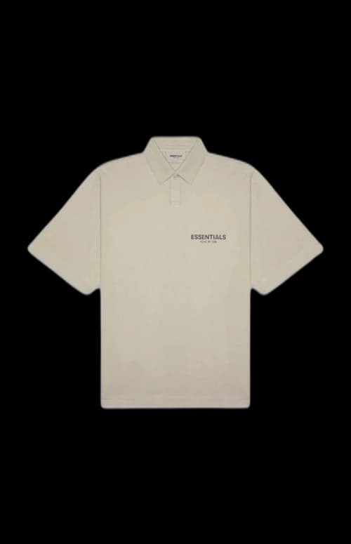 Fear of God Essentials Short Sleeve Boxy Polo Olive/Khaki