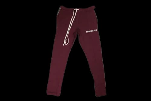 Fear of God Essentials Side Stripe Sweatpants Burgundy