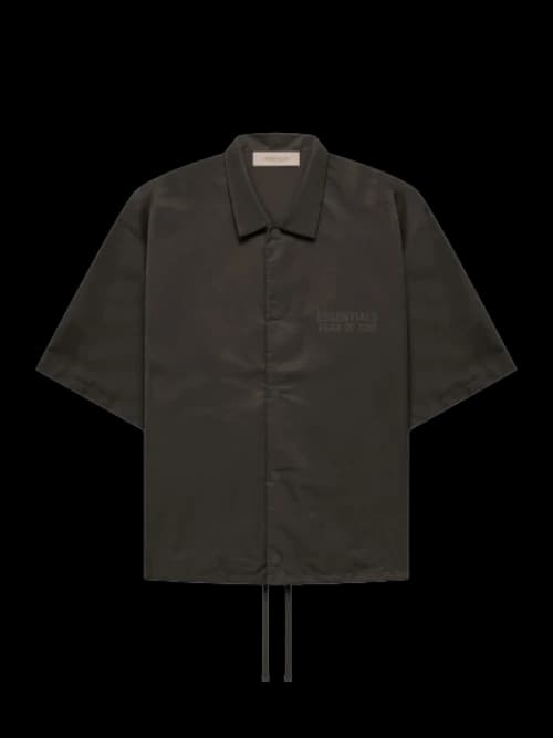 Fear of God Essentials SS Nylon Shirt Off Black