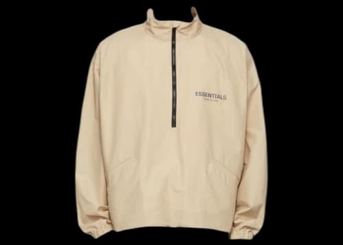 Fear of God Essentials SSENSE Exclusive Half-Zip Track Jacket Linen
