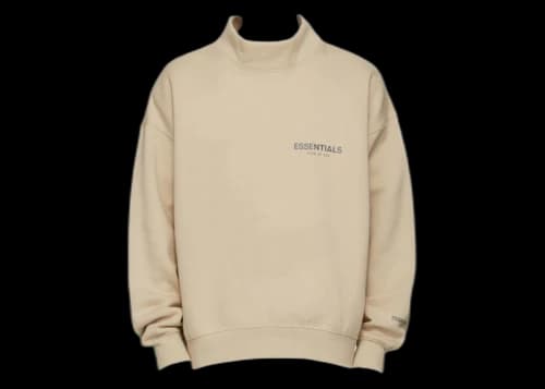 Fear of God Essentials SSENSE Exclusive Mock Neck Sweatshirt Linen