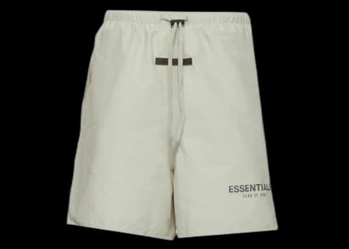 Fear of God Essentials SSENSE Exclusive Volley Shorts Concrete