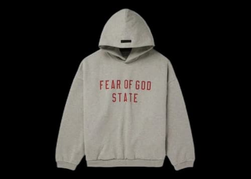 Fear of God Essentials State Hoodie Dark Heather Grey