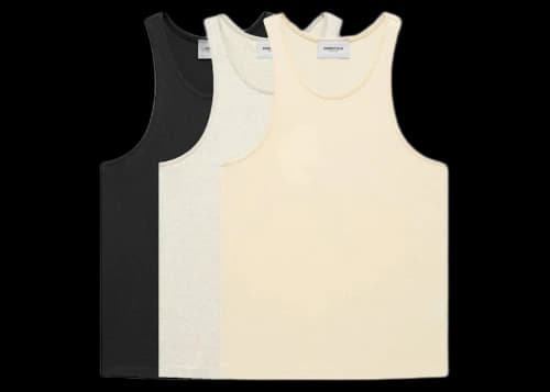Fear of God Essentials Tank (3-Pack) Black/Heather/Cream