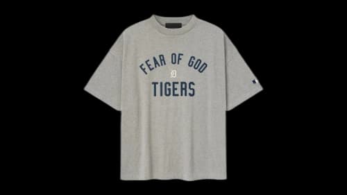 Fear of God Essentials Tigers 90's Tee Concrete Heather