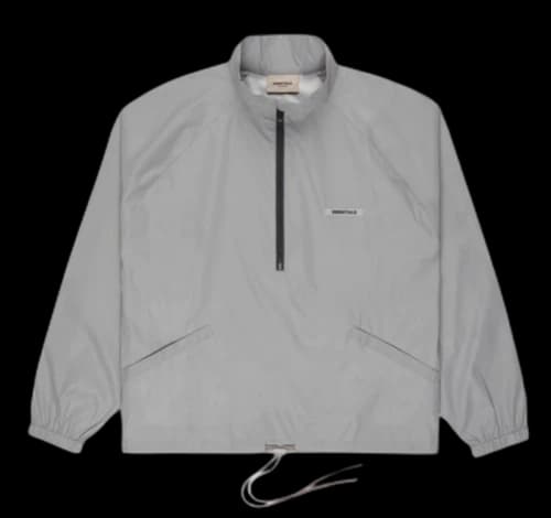 Fear of God Essentials Track Jacket Silver Reflective
