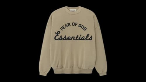 Fear of God Essentials Training 90's Crewneck Sweatshirt Faded Dune