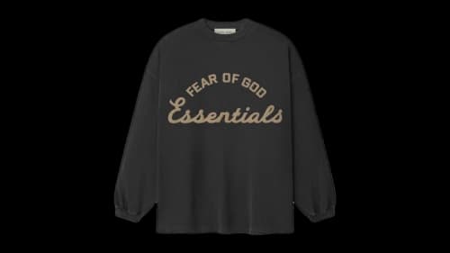 Fear of God Essentials Training 90's Long Sleeve Tee Faded Iron Grey