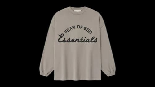 Fear of God Essentials Training 90's Long Sleeve Tee Faded Seal