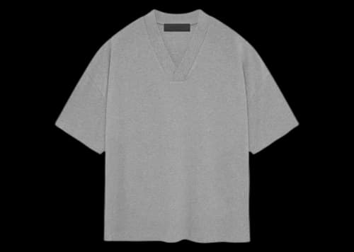 Fear of God Essentials V-Neck Tee Dark Heather Oatmeal