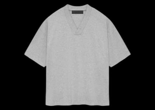 Fear of God Essentials V-Neck Tee Light Heather Grey