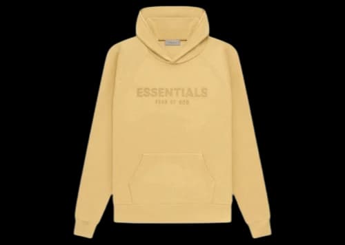 Fear of God Essentials Waffle Raglan Hoodie Light Tuscan