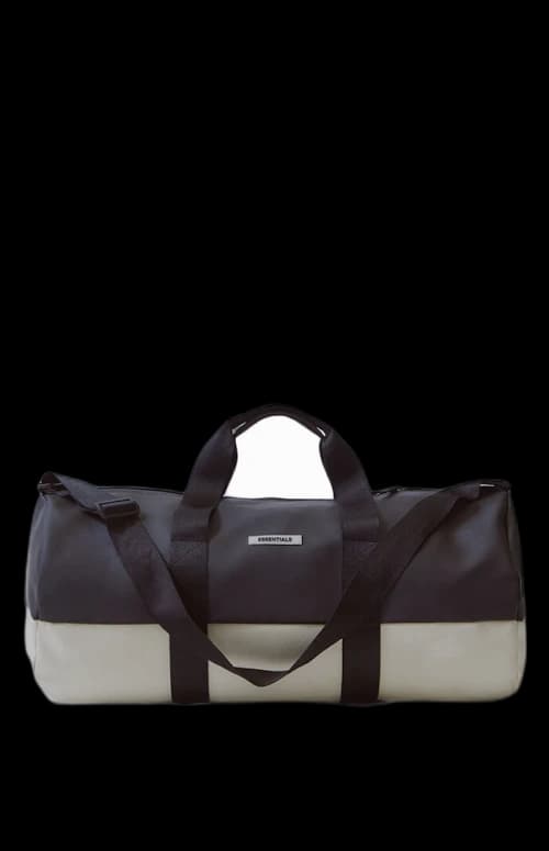 Fear of God Essentials Waterproof Duffel Bag Black/White