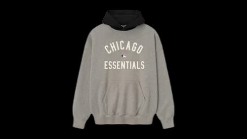 Fear of God Essentials White Sox Sport Hoodie Concrete Heather/Black