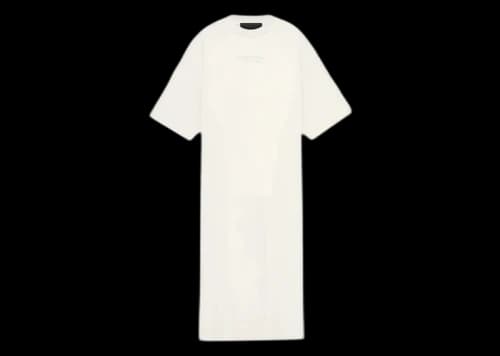 Fear of God Essentials Women's 3/4 Sleeve Dress Cloud Dancer