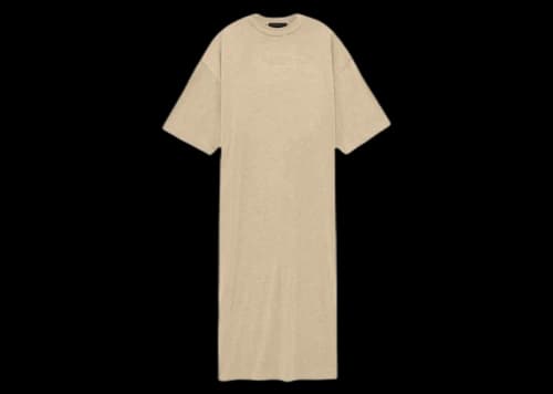 Fear of God Essentials Women's 3/4 Sleeve Dress Gold Heather