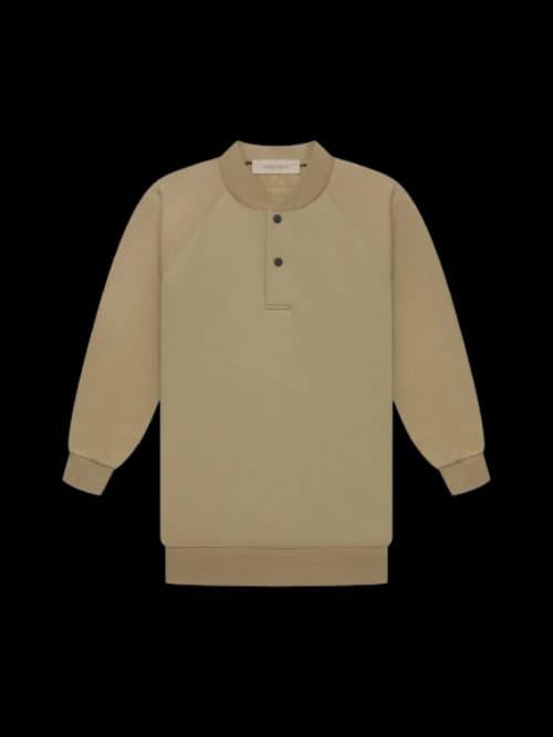 Fear of God Essentials Women's 3/4 Sleeve Henley Oak