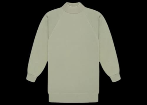 Fear of God Essentials Women's 3/4 Sleeve Mockneck Seafoam