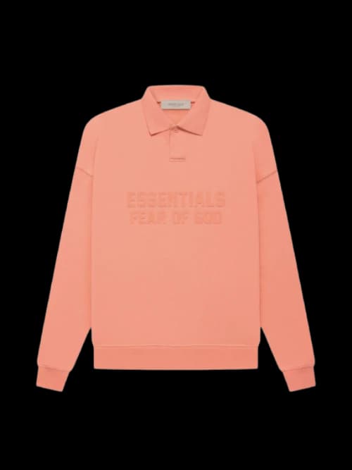 Fear of God Essentials Women's L/S Polo Coral