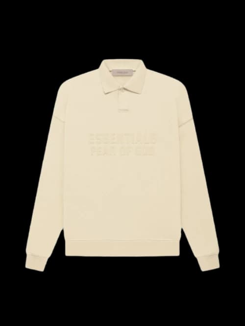 Fear of God Essentials Women's L/S Polo Egg Shell