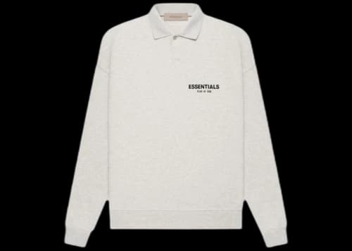 Fear of God Essentials Women's L/S Polo (SS22) Light Oatmeal