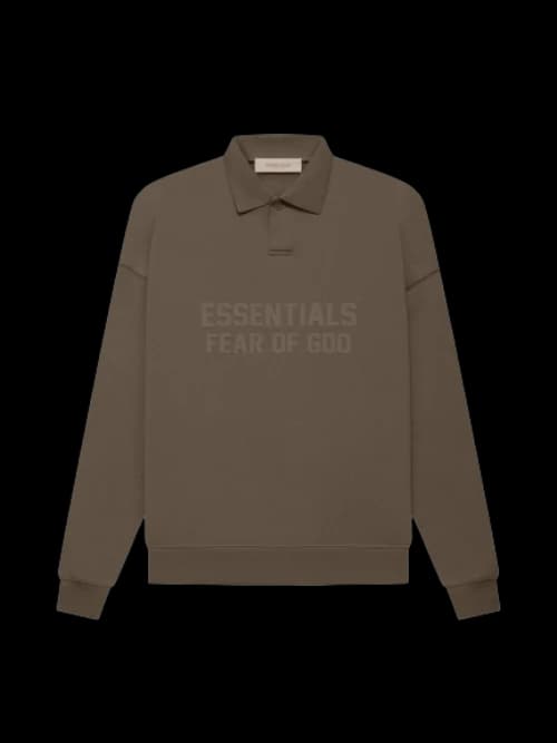 Fear of God Essentials Women's L/S Polo Wood