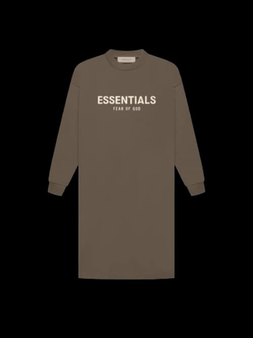 Fear of God Essentials Women's L/S Tee Dress Wood
