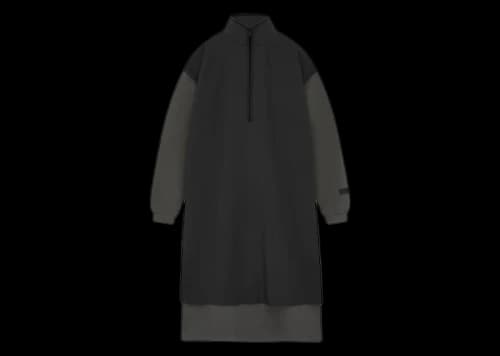 Fear of God Essentials Women's Nylon Fleece Mockneck Sweater Dress Ink/ Jet Black