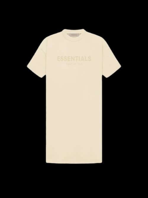 Fear of God Essentials Women's T-shirt Dress Egg Shell