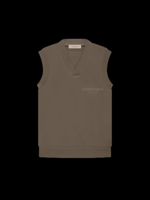 Fear of God Essentials Women's V Neck Vest Wood