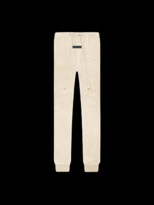 Fear of God Essentials Women's Velour Pant Egg Shell