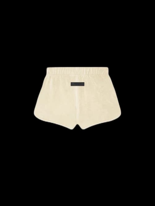 Fear of God Essentials Women's Velour Short Egg Shell
