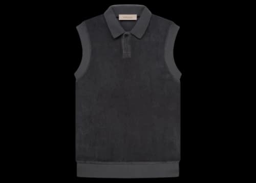 Fear of God Essentials Women's Velour Sleeveless Polo Iron