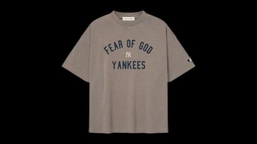 Fear of God Essentials Yankees 90's Tee Homestead Heather
