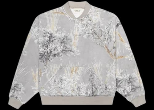 FEAR OF GOD Everyday Henley Sweatshirt Prairie Ghost Camo