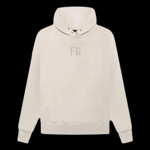 Fear of God FG Hoodie Vintage Concrete White
