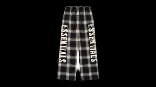 Fear of God Flannel Lounge Pants Iron Grey Plaid