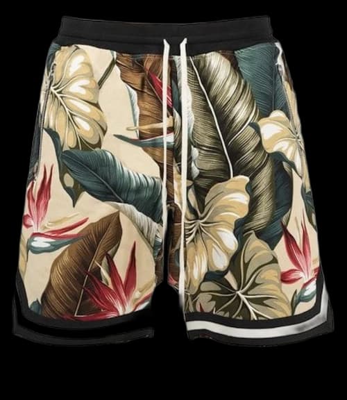 FEAR OF GOD Floral Jungle Gurl Drop Shorts Beige/Floral