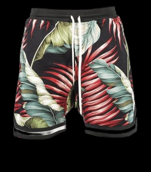 FEAR OF GOD Floral Jungle Gurl Drop Shorts Black/Floral