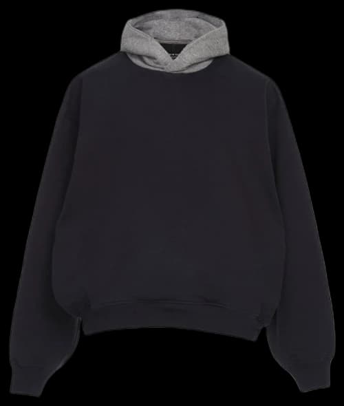 FEAR OF GOD Heavy Terry Everyday Hoodie Hoodie Navy/Heather Grey