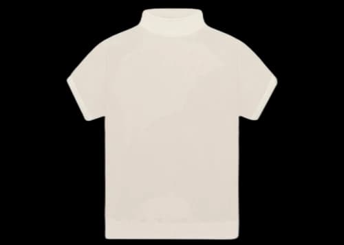 Fear of God Inside Out Mock Neck Sweatshirt Concrete White