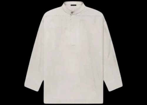 Fear of God Luxury Loungewear Silk Longsleeve T-shirt Cement