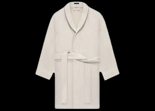 Fear of God Luxury Loungewear Waffle Knit Robe Black